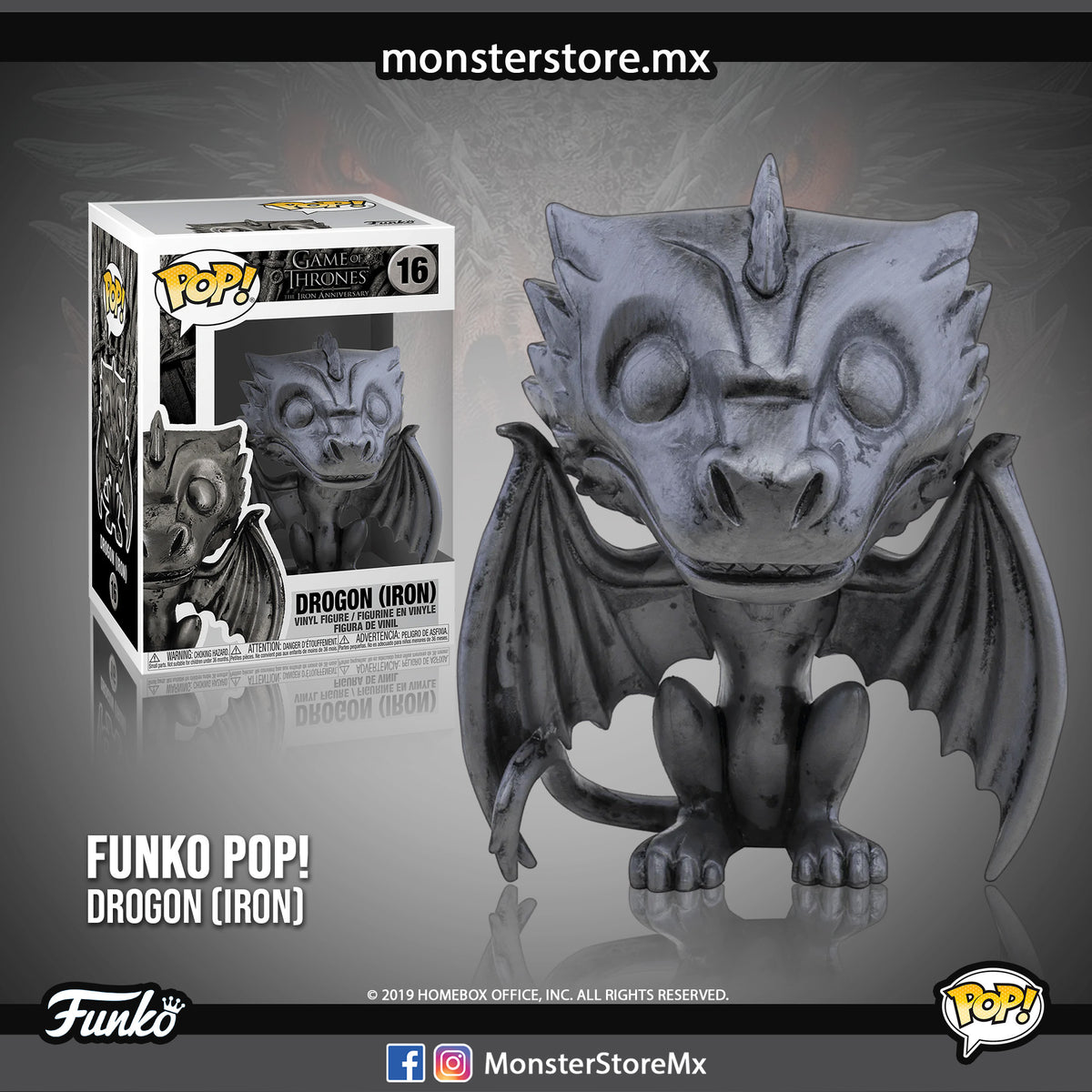 Funko Pop! TV - Game of Thrones - Drogon Iron (16) au meilleur