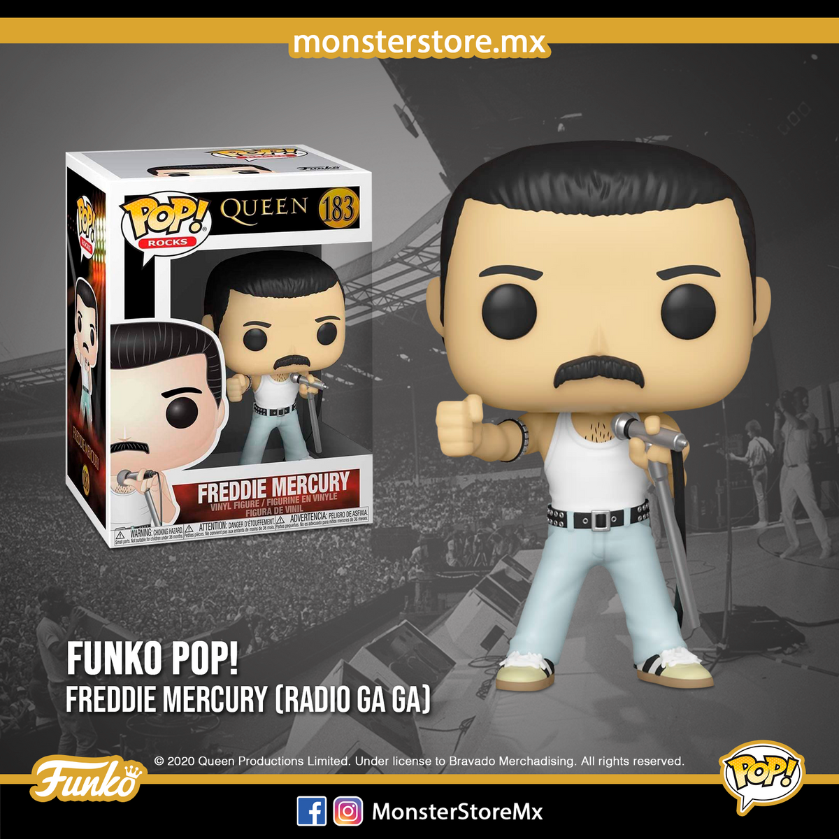 Funko Pop Rock Stars Freddie Mercury Radio Gaga
