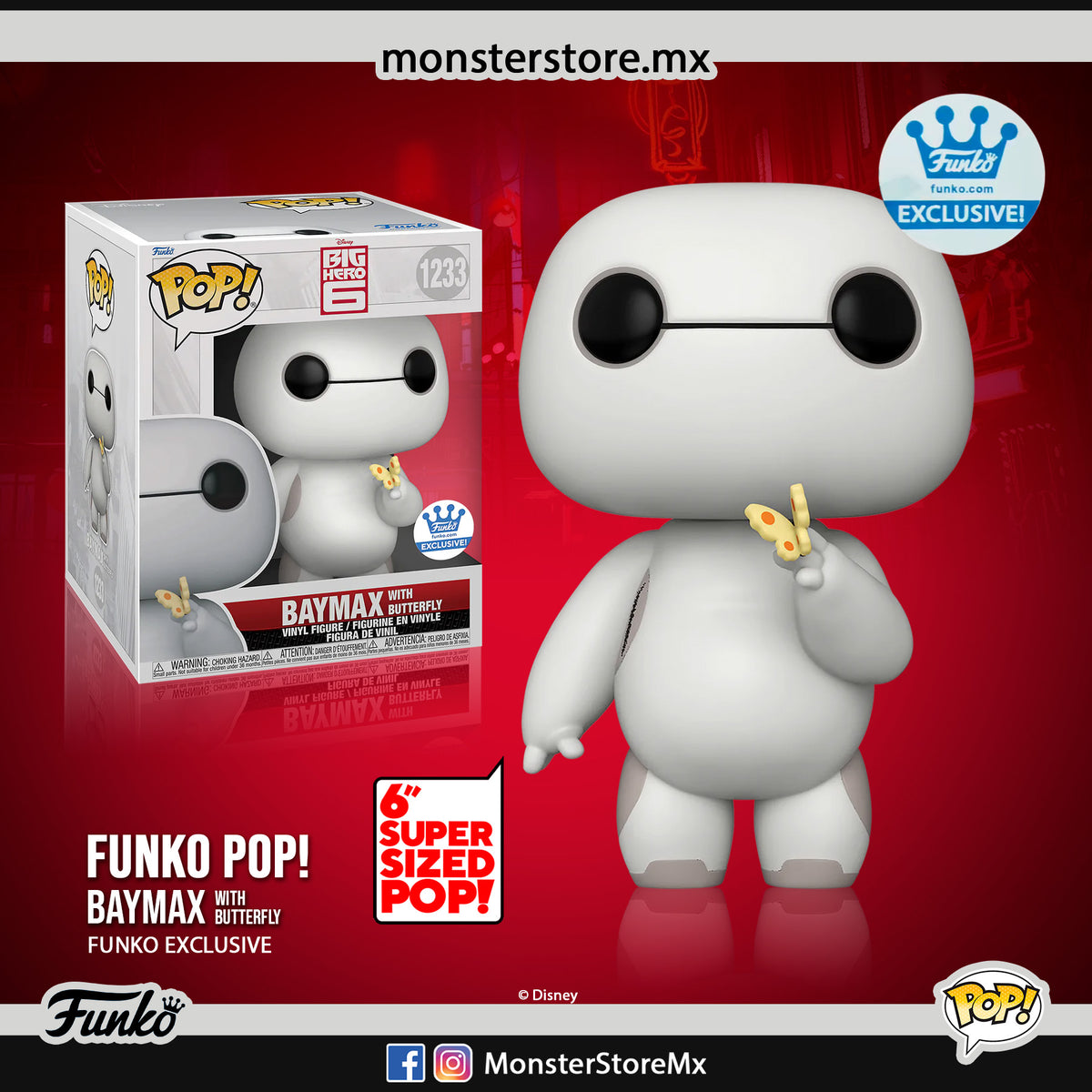 Pop! Super Baymax with Butterfly