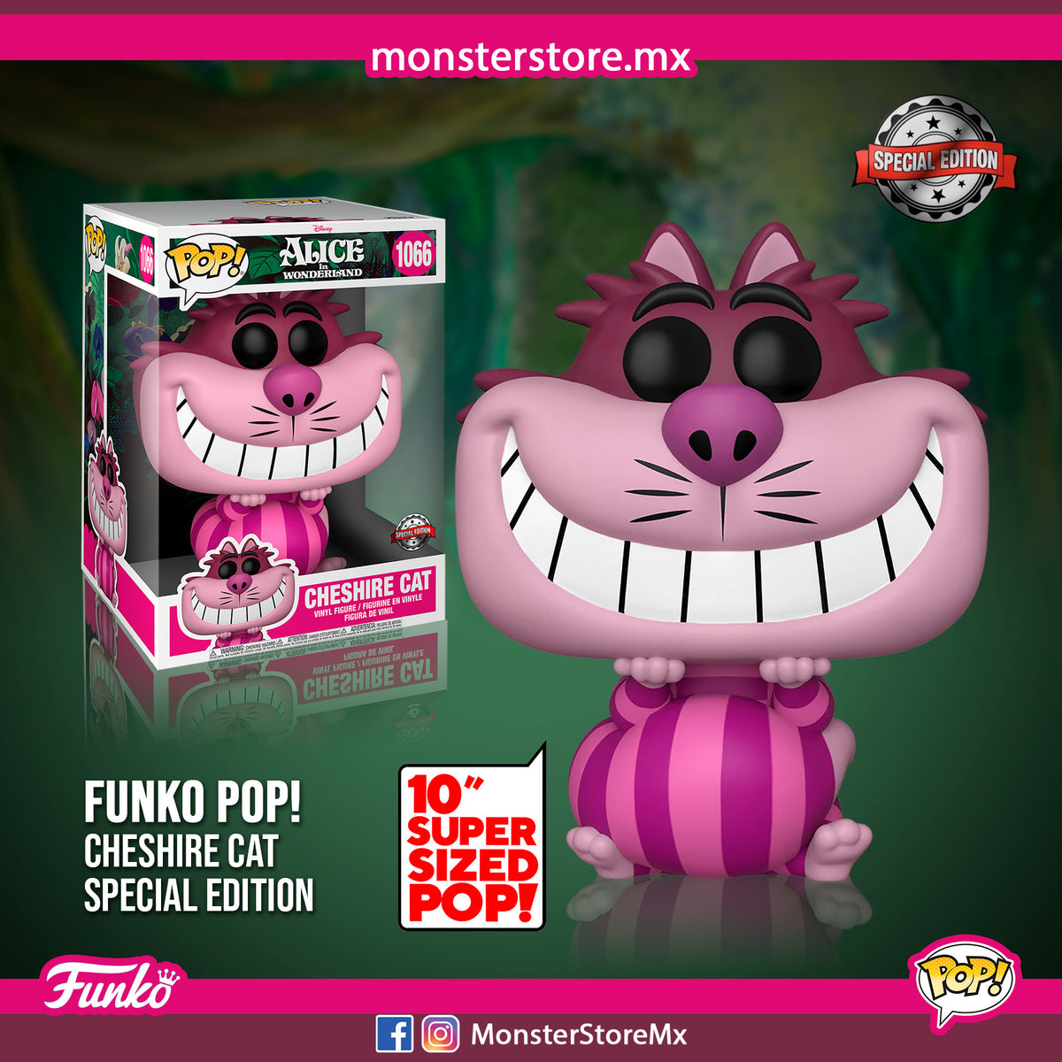 Funko Pop! Movies - Cheshire Cat #1066 Special Edition 10