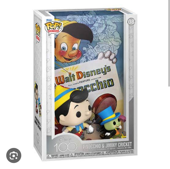Funko Pop! Movie Poster - Pinocchio & Jiminy Cricket #08 Disney 100