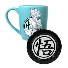 Mug With Coaster Lid Goku Kamehameha