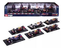 Autos de Carreras Red Bull F1 Escala 1:43 Paquete 6 Bburago