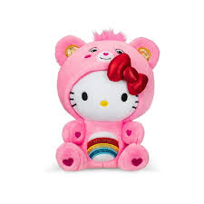 Peluche Care Bears Hello Kitty disfrazado de Cheer Bear