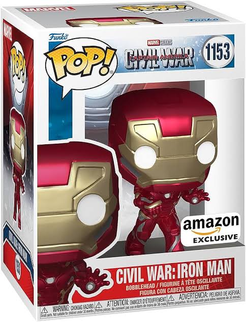 Funko Pop! Movies - Civil War: Iron Man #1153 Amazon Civil War