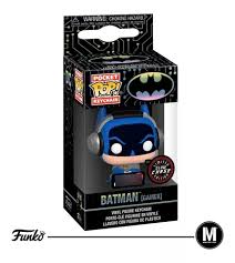 Funko Pop! Keychain- Batman (Gamer) Glows Chase Game Stop Batman