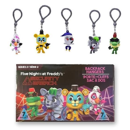 3D FNAF: Security Breach Series 2 Collectible Clip Hanger Blind Bags