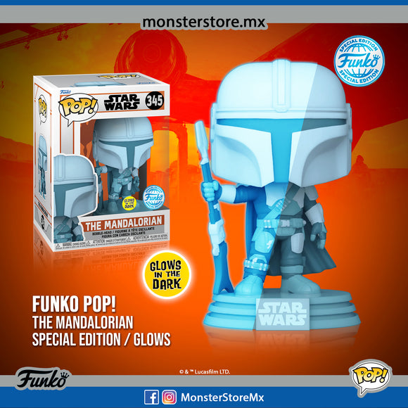 Funko Pop! Television - The Mandalorian #345 Glows Special Edition Star Wars
