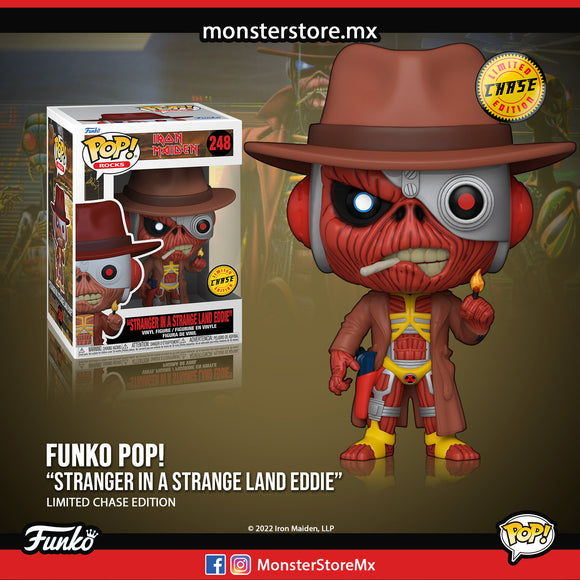 Funko Pop Rocks Stranger In A Strange Land Eddie #248 Chase