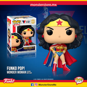 Funko Pop Wonder Woman Classic With Cape #433 Dc Superhero