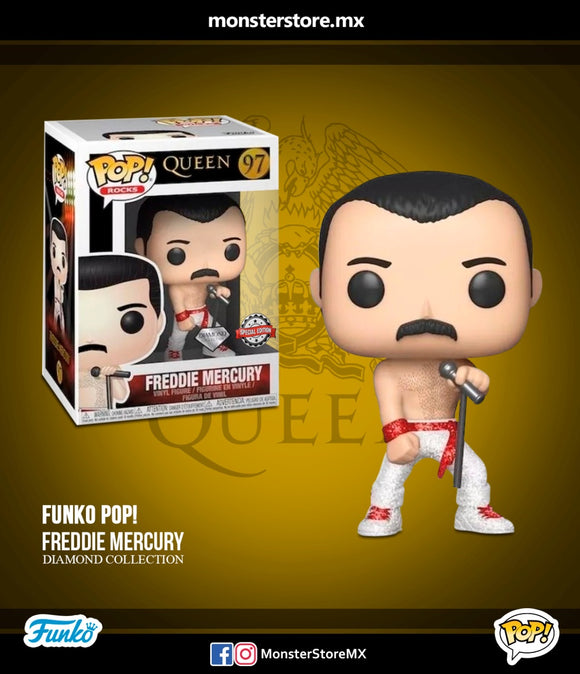 Funko POP ! Rocks: Freddie Mercury Diamond Collection Exclusive Version