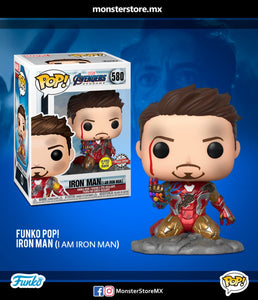 Funko POP ! Avengers Endgame I am Iron Man ( Snapping ) GLOW
