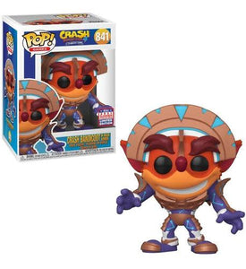 Funko Pop! Games - Crash Bandicoot In Mask Armor #841 S.D.C.C. Crash Bandicoot