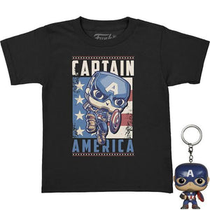Funko Pop! Tee - Captain America Talla M Marvel