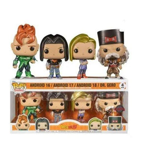 Funko Pop! Animation - Android 16 / Android 17 / Android 18 / Dr. Gero Special Edition 4 Pack Dragon Ball Z
