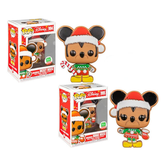 Funko Pop! Movies - Gingerbread Minnie Mouse #995 / Gingerbread Mickey Mouse #994 Funko Shop Disnwy