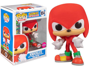 Funko Pop! Games - Knucjles #854 Special Edition Flocked Sonic The Hedgehog