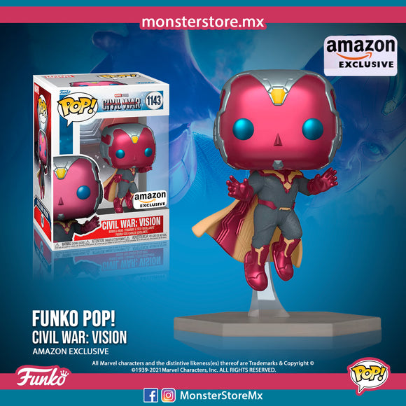 Funko Pop Marvel Civil War Vision #1143 Amazon Exclusive
