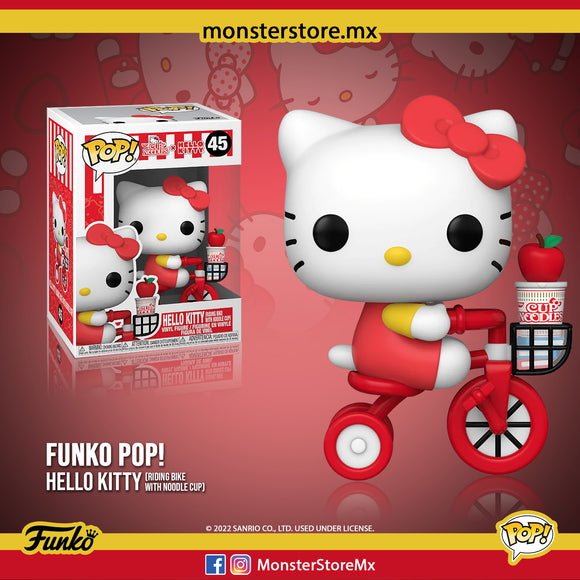 Funko Pop! Animation - Hello Kitty (Riding Bike With Noodle Cup) #45 Hello Kitty