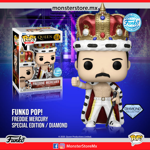 Funko Pop! Rocks - Freddie Mercury #184 Diamond Special Edition Queen