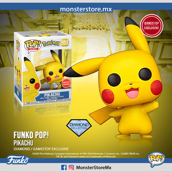 Funko Pop Pikachu #553 Diamond Exclusive Pokemon Games