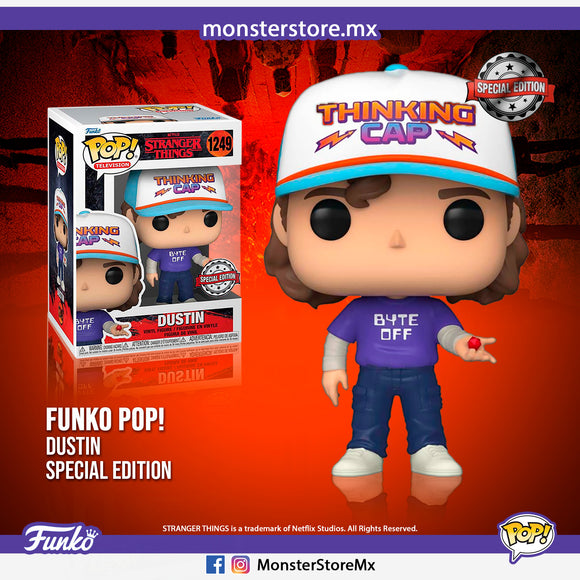 Funko Pop! Television - Dustin #1249 Special Edition Stranger Things