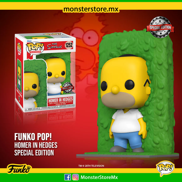 Funko Pop! Television - Homer In Hedges #1252 Special Edition The Simpsons