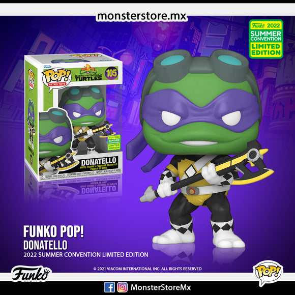 Funko Pop! Retro Toys - Donatello #105 S.D.C.C. Teenage Mutant Ninja Turtles