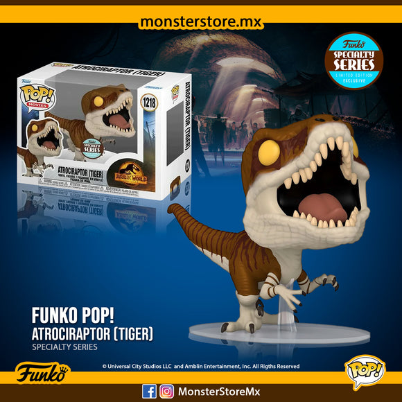 Funko Pop! Movies - Atrociraptor (Tiger) #1218 Jurassic World Dominion Specialty