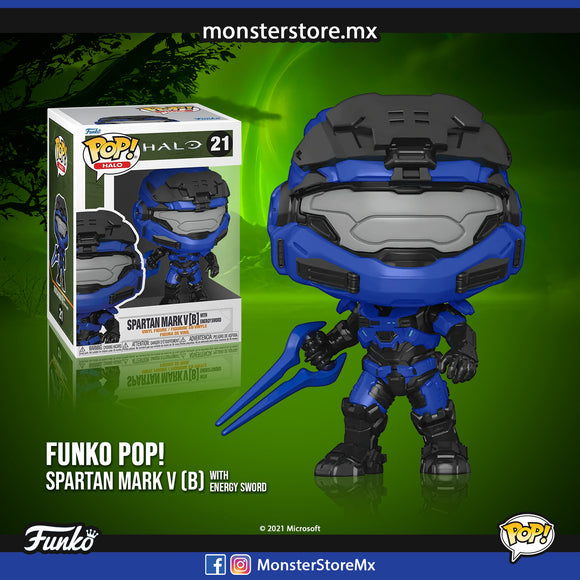 Funko Pop! Halo - Spartan Mark V[B] With Energy Sword 21 Halo