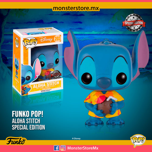 Funko POP ! Disney: Aloha Stitch #203 Special Edition Exclusive